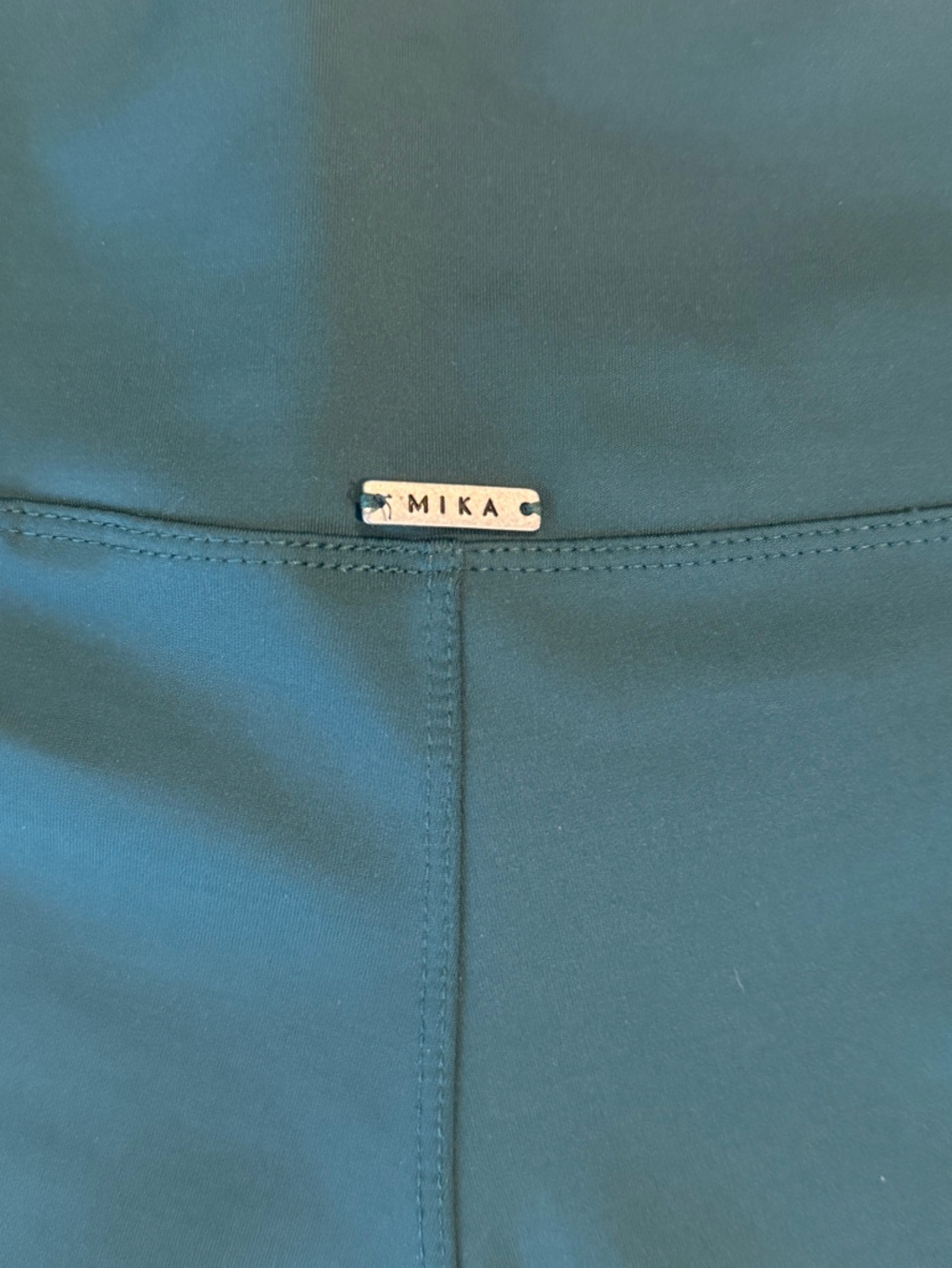 Mika Yoga Wear Teal Cutout One-Piece Yoga Bodysuit size S - Picture 7 of 8